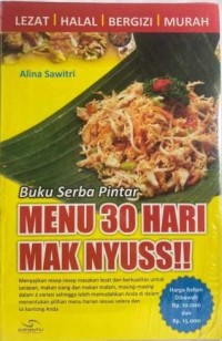 *Menu 30 Hari Mak Nyuss!!