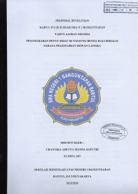 Penangkaran Penyu Hijau di Tanjung Benoa Bali Sebagai Sarana Pelestarian Hewan Langka