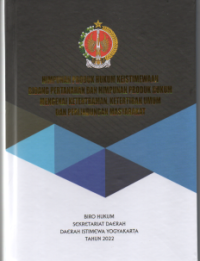 Himpunan Produk Hukum Keistimewaan Bidang Pertahanan dan Himpunan Produk Hukum Mengenai Ketentraman, Ketertiban Umum dan Perlindungan Masyarakat