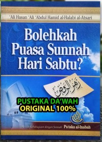 Bolehkah Puasa Sunnah Hari Sabtu?
