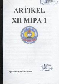 Artikel Kelas XII MIPA 1 SMA N 1  Banguntapan