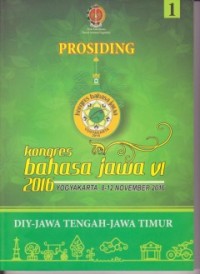 Prosiding Kongres Bahaas Jawa VI 2016